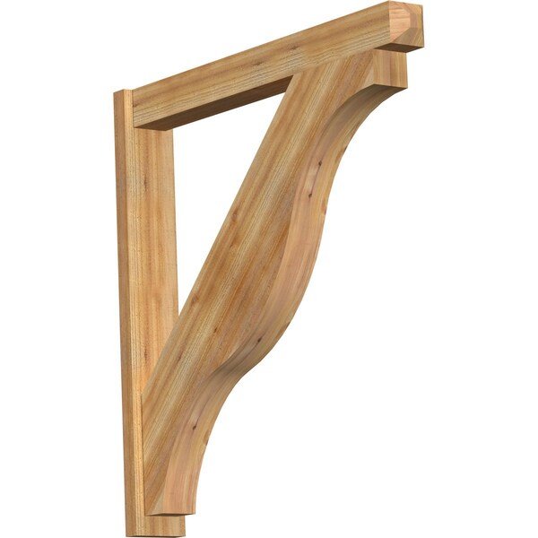 Ekena Millwork Funston Craftsman Rough Sawn Outlooker, Western Red Cedar, 6"W x 46"D x 46"H OUT06X46X46FST04RWR - main